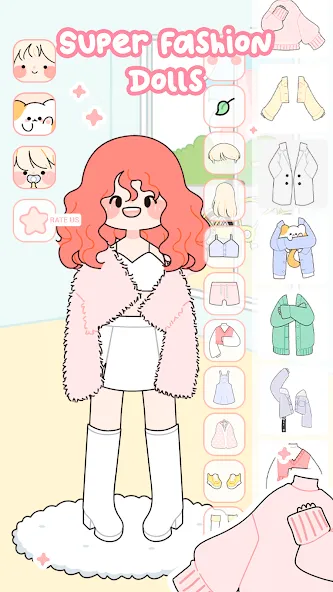 Lovely Doll : Dress Up Game — взломанная версия, Милые наряды и безлимитные монеты — скриншот 1 Lovely Doll : Dress Up Game — взломанная версия, Милые наряды и безлимитные монеты — скриншот 1