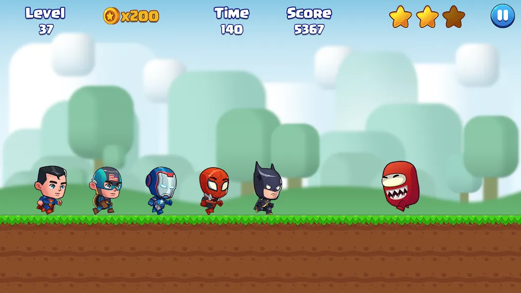 Super Bill World-Fun Adventure на телефон — скачать мод: Безлимитные монеты и открытые уровни — скриншот 2 Super Bill World-Fun Adventure на телефон — скачать мод: Безлимитные монеты и открытые уровни — скриншот 2