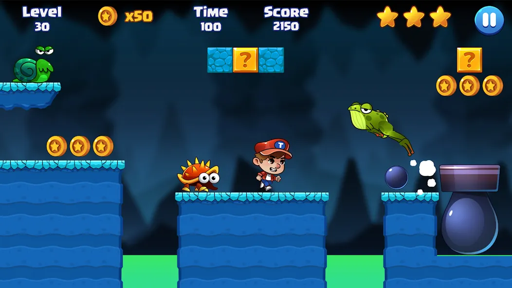 Super Bill World-Fun Adventure на телефон — скачать мод: Безлимитные монеты и открытые уровни — скриншот 3 Super Bill World-Fun Adventure на телефон — скачать мод: Безлимитные монеты и открытые уровни — скриншот 3