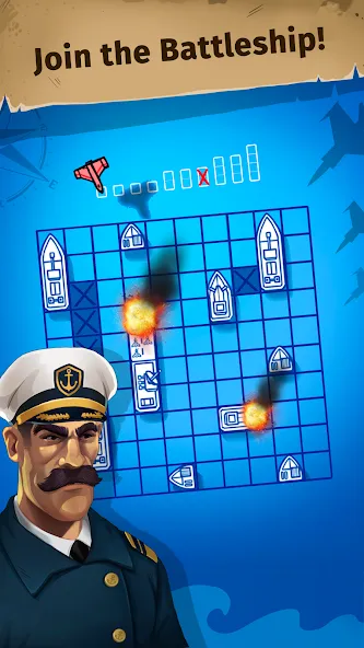 Мод Sink the Fleet - Sea War — Безлимитные деньги и открыты все уровни, скачать APK — скриншот 1 Мод Sink the Fleet - Sea War — Безлимитные деньги и открыты все уровни, скачать APK — скриншот 1