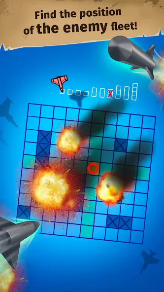 Мод Sink the Fleet - Sea War — Безлимитные деньги и открыты все уровни, скачать APK — скриншот 2 Мод Sink the Fleet - Sea War — Безлимитные деньги и открыты все уровни, скачать APK — скриншот 2