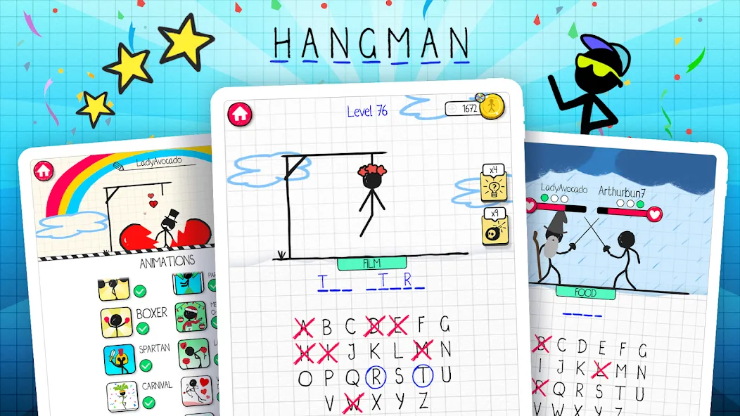 Скачать Hangman бесплатно — Без рекламы и бесконечные подсказки — скриншот 5 Скачать Hangman бесплатно — Без рекламы и бесконечные подсказки — скриншот 5