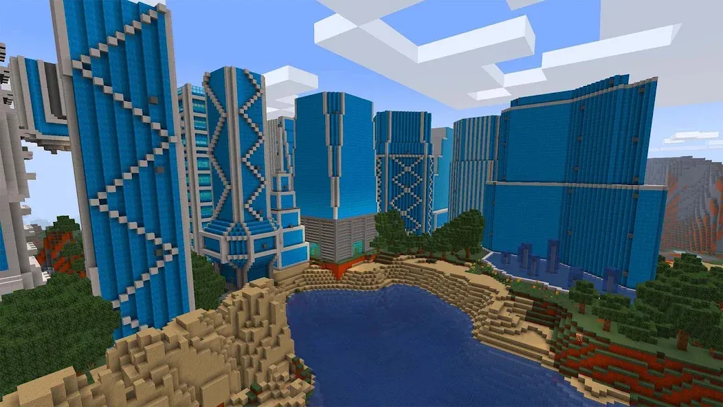 Скачать взлом Mini Block Craft Realm Craft — Бесконечные ресурсы и все постройки — скриншот 3 Скачать взлом Mini Block Craft Realm Craft — Бесконечные ресурсы и все постройки — скриншот 3