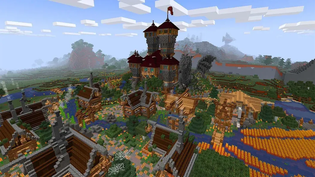 Скачать взлом Mini Block Craft Realm Craft — Бесконечные ресурсы и все постройки — скриншот 5 Скачать взлом Mini Block Craft Realm Craft — Бесконечные ресурсы и все постройки — скриншот 5