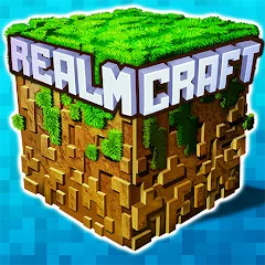 Скачать взлом Mini Block Craft Realm Craft — Бесконечные ресурсы и все постройки