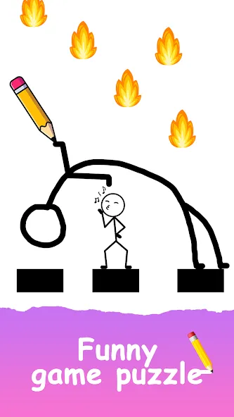 Скачать мод Save The Stick: Draw 2 Save — Безлимитные подсказки и открыты все уровни — скриншот 3 Скачать мод Save The Stick: Draw 2 Save — Безлимитные подсказки и открыты все уровни — скриншот 3