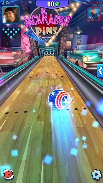 Bowling Crew — 3D bowling game — последняя версия с модом (Безлимитные монеты и открытые дорожки) — скриншот 4 Bowling Crew — 3D bowling game — последняя версия с модом (Безлимитные монеты и открытые дорожки) — скриншот 4