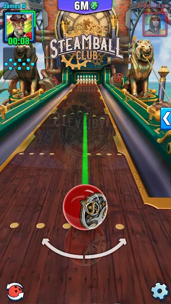 Bowling Crew — 3D bowling game — последняя версия с модом (Безлимитные монеты и открытые дорожки) — скриншот 5 Bowling Crew — 3D bowling game — последняя версия с модом (Безлимитные монеты и открытые дорожки) — скриншот 5