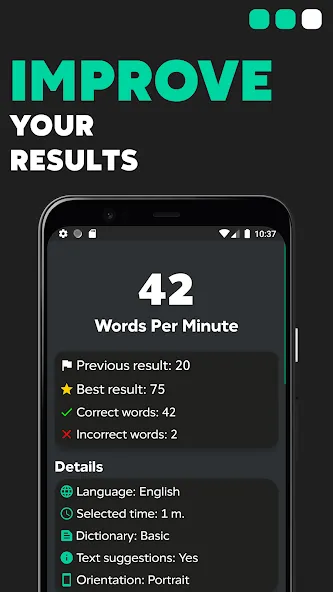 Скачать TypeGo – speed up your typing! мод — Быстрая прокачка навыков печати — скриншот 2 Скачать TypeGo – speed up your typing! мод — Быстрая прокачка навыков печати — скриншот 2