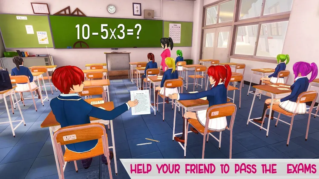 Anime High School Life — взломанная версия, Много денег и ресурсов — скриншот 2 Anime High School Life — взломанная версия, Много денег и ресурсов — скриншот 2