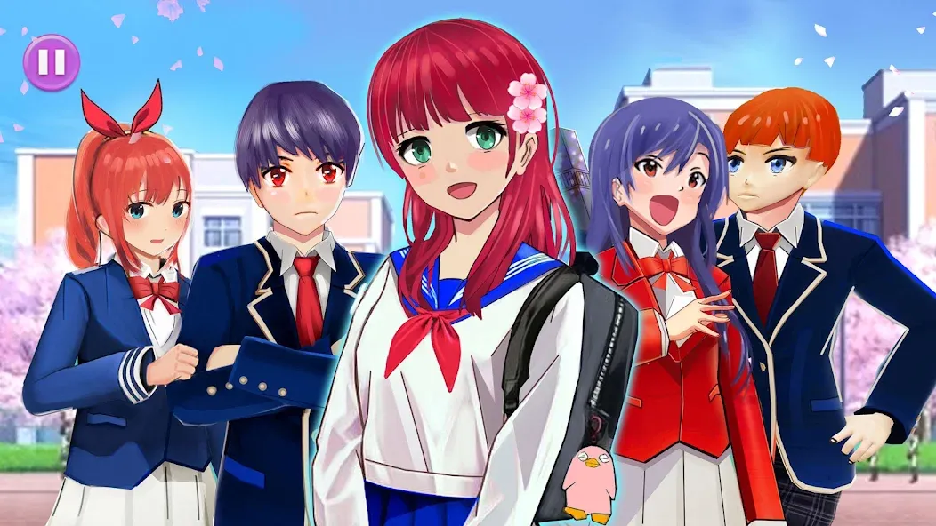 Anime High School Life — взломанная версия, Много денег и ресурсов — скриншот 4 Anime High School Life — взломанная версия, Много денег и ресурсов — скриншот 4