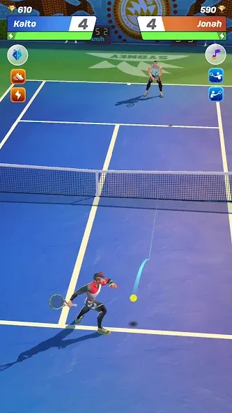Tennis Clash: Multiplayer Game MOD APK: Безлимитные деньги и энергия — скриншот 1 Tennis Clash: Multiplayer Game MOD APK: Безлимитные деньги и энергия — скриншот 1