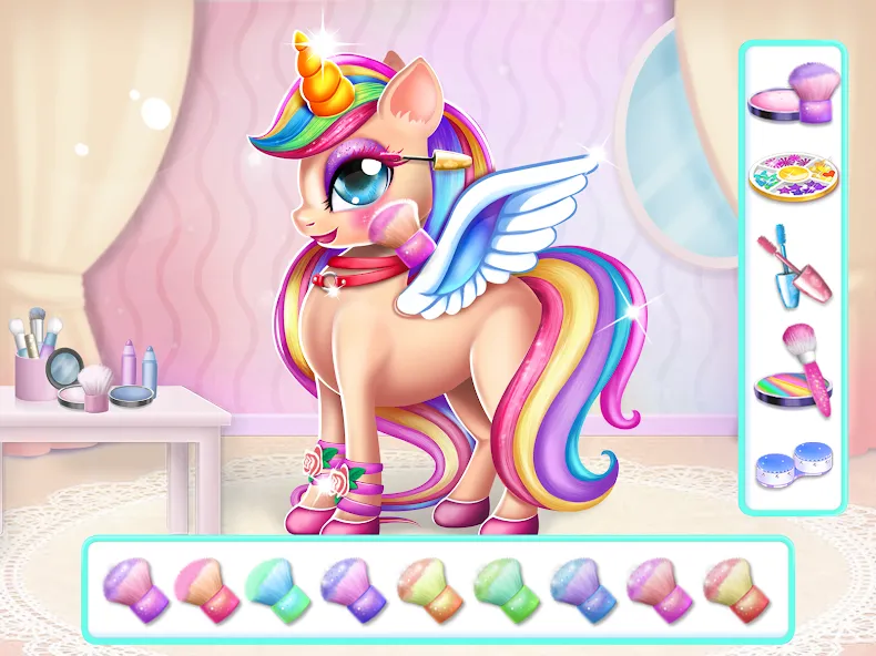 Скачать Unicorn Dress up Girls Game Mod APK — Безлимитные монеты и наряды — скриншот 4 Скачать Unicorn Dress up Girls Game Mod APK — Безлимитные монеты и наряды — скриншот 4