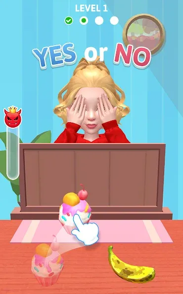 Yes or No?! - Food Pranks взломанный APK — Безлимитные монеты и все блюда — скриншот 1 Yes or No?! - Food Pranks взломанный APK — Безлимитные монеты и все блюда — скриншот 1