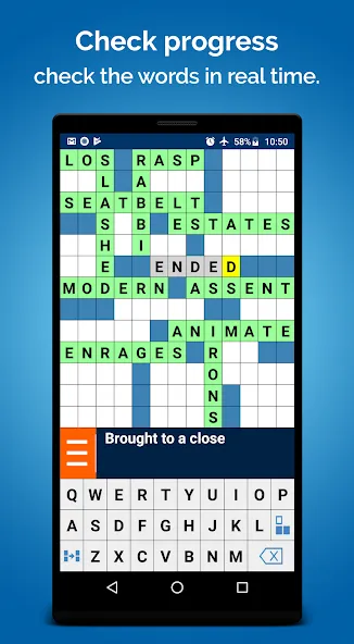 Crossword Puzzle MOD APK скачать на Андроид — Подсказки доступны без ограничений — скриншот 2 Crossword Puzzle MOD APK скачать на Андроид — Подсказки доступны без ограничений — скриншот 2