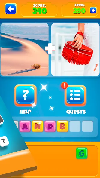 2 Pics 1Word. Offline Games взломанный APK — Открыты все уровни и подсказки — скриншот 4