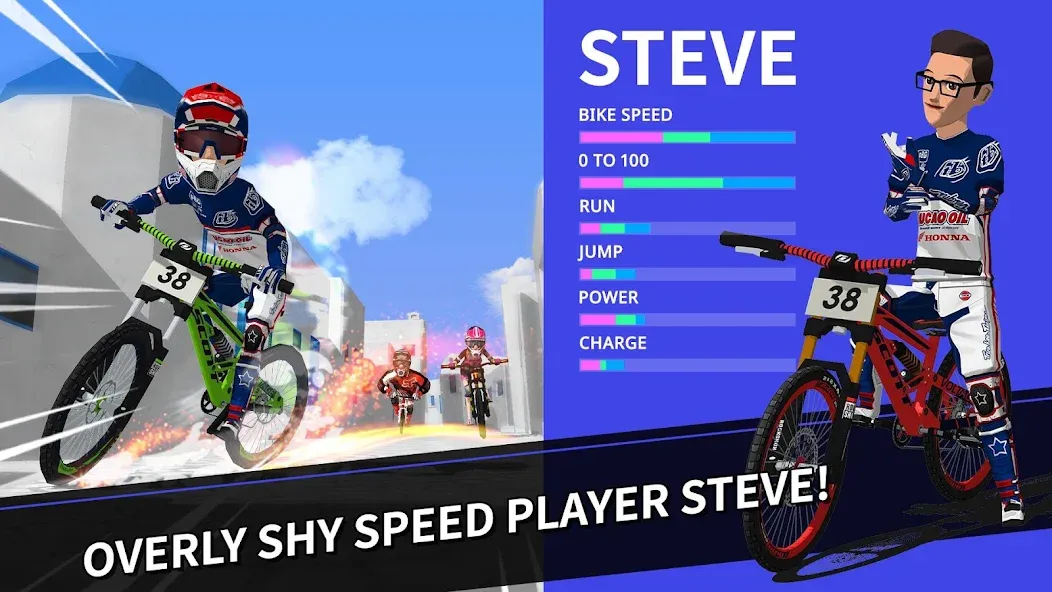 Скачать Downhill Masters мод — Безлимитные деньги и улучшенные велосипеды — скриншот 2