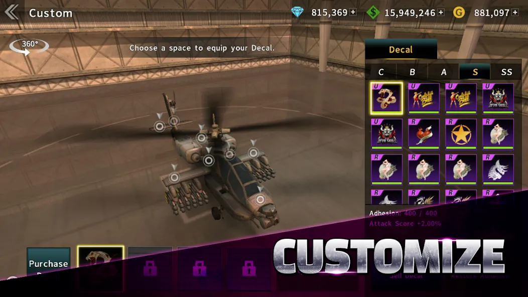 GUNSHIP BATTLE: Helicopter 3D бесплатно на Андроид — мод: Безлимитные деньги и топливо — скриншот 5