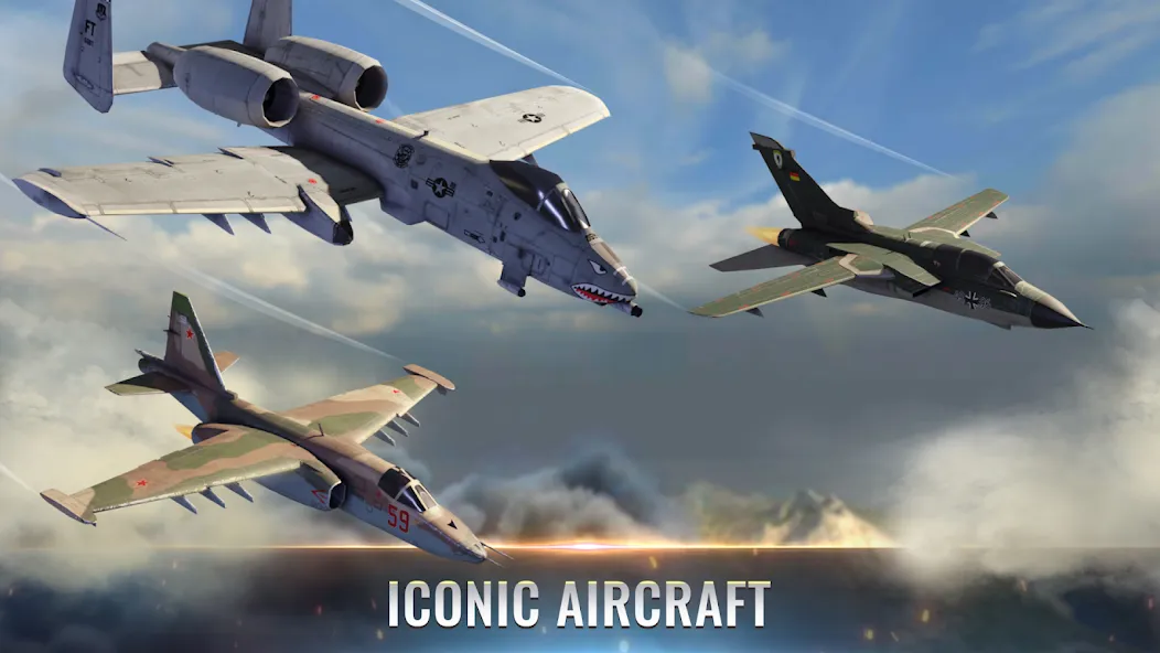 Fighter Pilot: HeavyFire взлом APK — Безлимитные деньги и топливо — скриншот 1 Fighter Pilot: HeavyFire взлом APK — Безлимитные деньги и топливо — скриншот 1