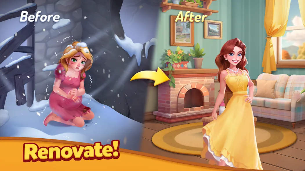 Tile Family: Match Puzzle Game бесплатно на Андроид — мод: Безлимитные подсказки и бустеры — скриншот 4 Tile Family: Match Puzzle Game бесплатно на Андроид — мод: Безлимитные подсказки и бустеры — скриншот 4