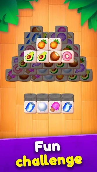 Tile Match — скачать мод: Безлимитные подсказки и отмены ходов — скриншот 4