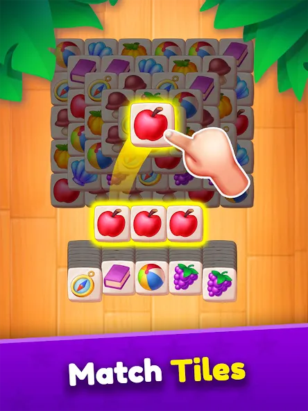 Tile Match — скачать мод: Безлимитные подсказки и отмены ходов — скриншот 5