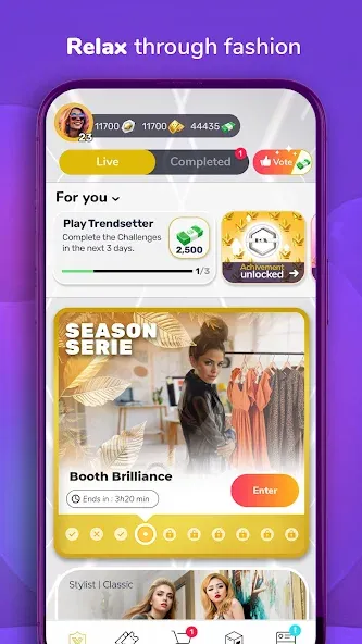 FashionVerse: Fashion Makeover взломанный APK — Безлимитные деньги и все наряды открыты — скриншот 1