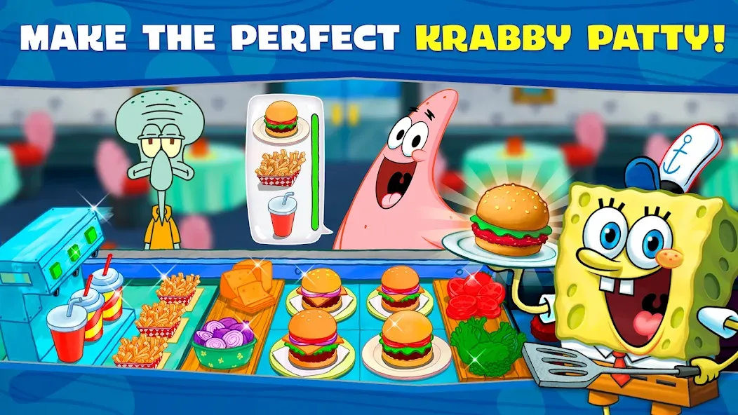 Скачать взлом SpongeBob: Krusty Cook-Off — Безлимитные деньги и ресурсы — скриншот 2