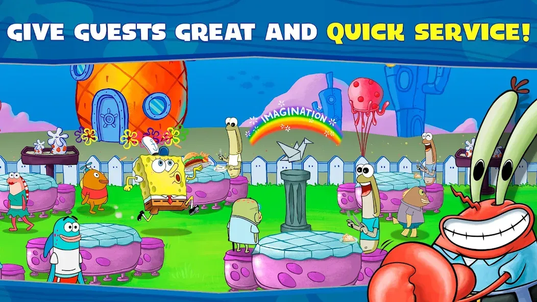 Скачать взлом SpongeBob: Krusty Cook-Off — Безлимитные деньги и ресурсы — скриншот 3
