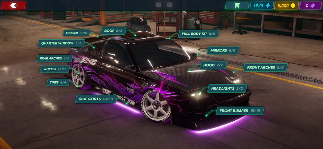 Мод Static Shift Racing — Безлимитные деньги и все машины открыты, скачать APK — скриншот 5 Мод Static Shift Racing — Безлимитные деньги и все машины открыты, скачать APK — скриншот 5