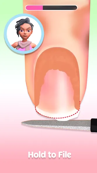 Nail Salon 3D — Безлимитные деньги и все скины, скачать мод APK — скриншот 1