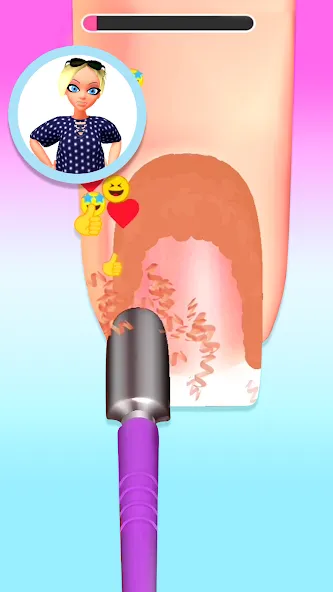 Nail Salon 3D — Безлимитные деньги и все скины, скачать мод APK — скриншот 2