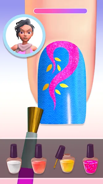Nail Salon 3D — Безлимитные деньги и все скины, скачать мод APK — скриншот 5