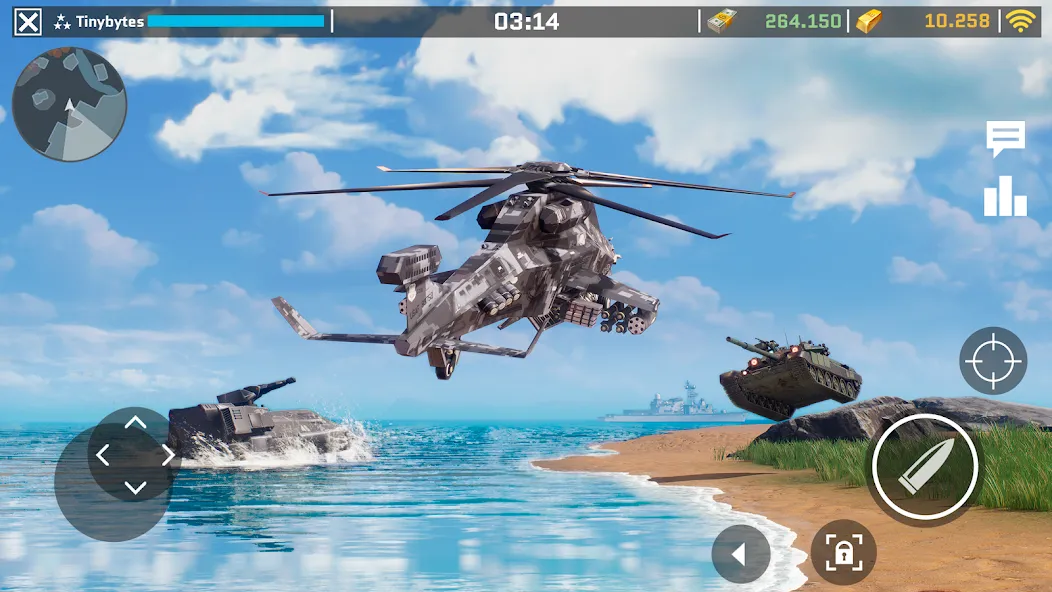 Massive Warfare: Tanks PvP War взлом на Андроид — Безлимитные деньги и усиленная техника — скриншот 1 Massive Warfare: Tanks PvP War взлом на Андроид — Безлимитные деньги и усиленная техника — скриншот 1