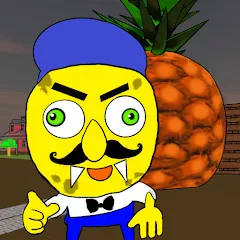 Скачать Neighbor Sponge. Scary Secret Mod APK — Страшные секреты и все уровни