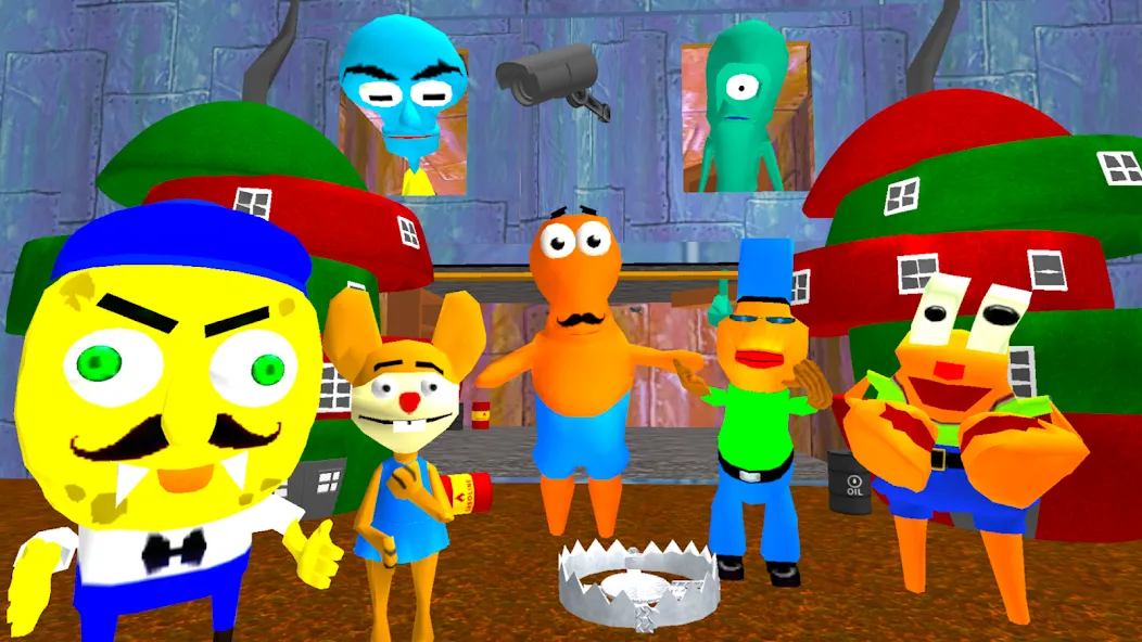 Скачать Sponge Neighbor Escape 3D мод — Открыты все уровни и подсказки — скриншот 1 Скачать Sponge Neighbor Escape 3D мод — Открыты все уровни и подсказки — скриншот 1