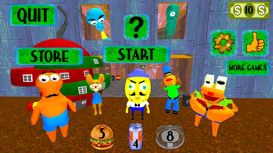 Скачать Sponge Neighbor Escape 3D мод — Открыты все уровни и подсказки — скриншот 5 Скачать Sponge Neighbor Escape 3D мод — Открыты все уровни и подсказки — скриншот 5