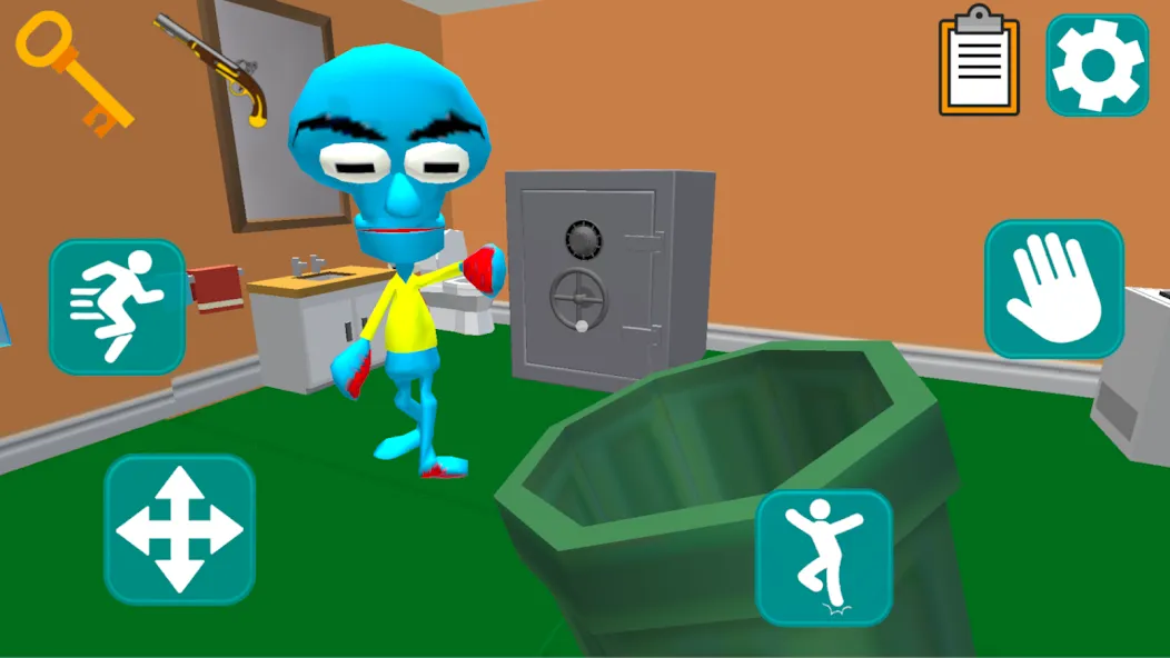 Squid Neighbor. Sponge Escape на телефон — скачать мод: Безлимитные монеты и все уровни открыты — скриншот 2 Squid Neighbor. Sponge Escape на телефон — скачать мод: Безлимитные монеты и все уровни открыты — скриншот 2
