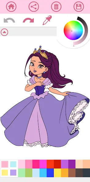 Скачать Princess Coloring Book Game бесплатно — Все раскраски открыты бесплатно — скриншот 3 Скачать Princess Coloring Book Game бесплатно — Все раскраски открыты бесплатно — скриншот 3