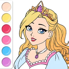 Скачать Princess Coloring Book Game бесплатно — Все раскраски открыты бесплатно