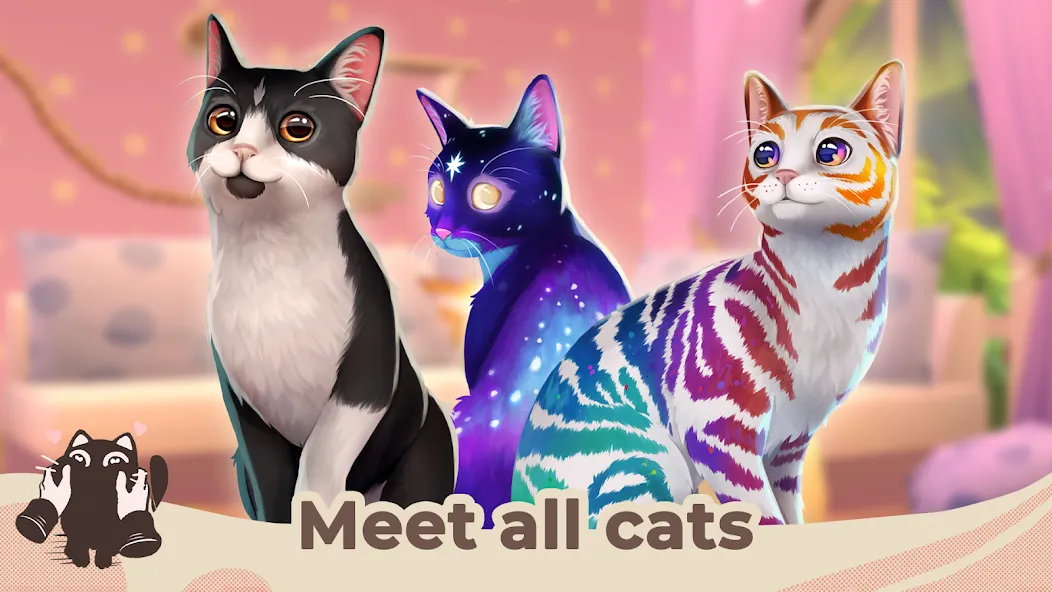 Cat Rescue Story: Pet Shelter на телефон — скачать мод: Безлимитные монеты и все питомцы — скриншот 1