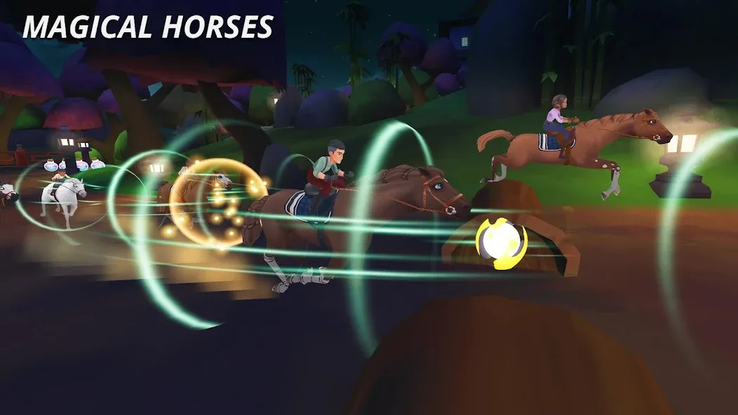 Скачать Wildshade: Fantasy Horse Races последней версии — Безлимитные деньги и ускорение лошадей — скриншот 4