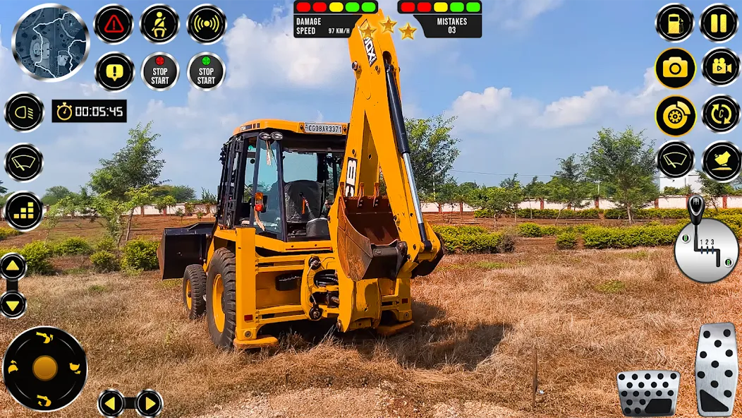 JCB Excavator Construction 3D бесплатно на Андроид — мод: Безлимитные деньги и всё открыто — скриншот 1