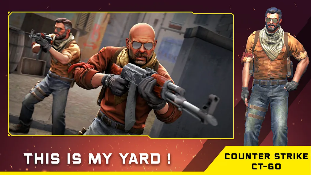 Counter Strike CT-GO Offline взлом на Андроид — Контртеррористы с улучшенным оружием — скриншот 1 Counter Strike CT-GO Offline взлом на Андроид — Контртеррористы с улучшенным оружием — скриншот 1