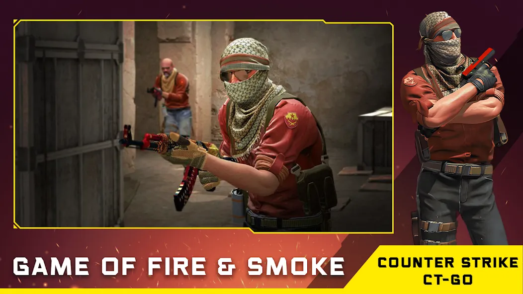 Counter Strike CT-GO Offline взлом на Андроид — Контртеррористы с улучшенным оружием — скриншот 3 Counter Strike CT-GO Offline взлом на Андроид — Контртеррористы с улучшенным оружием — скриншот 3