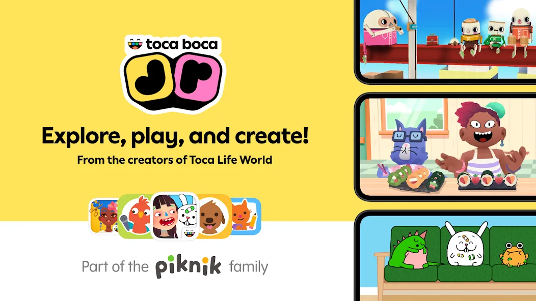 Toca Boca Jr взлом на Андроид — Все локации и персонажи открыты — скриншот 1 Toca Boca Jr взлом на Андроид — Все локации и персонажи открыты — скриншот 1