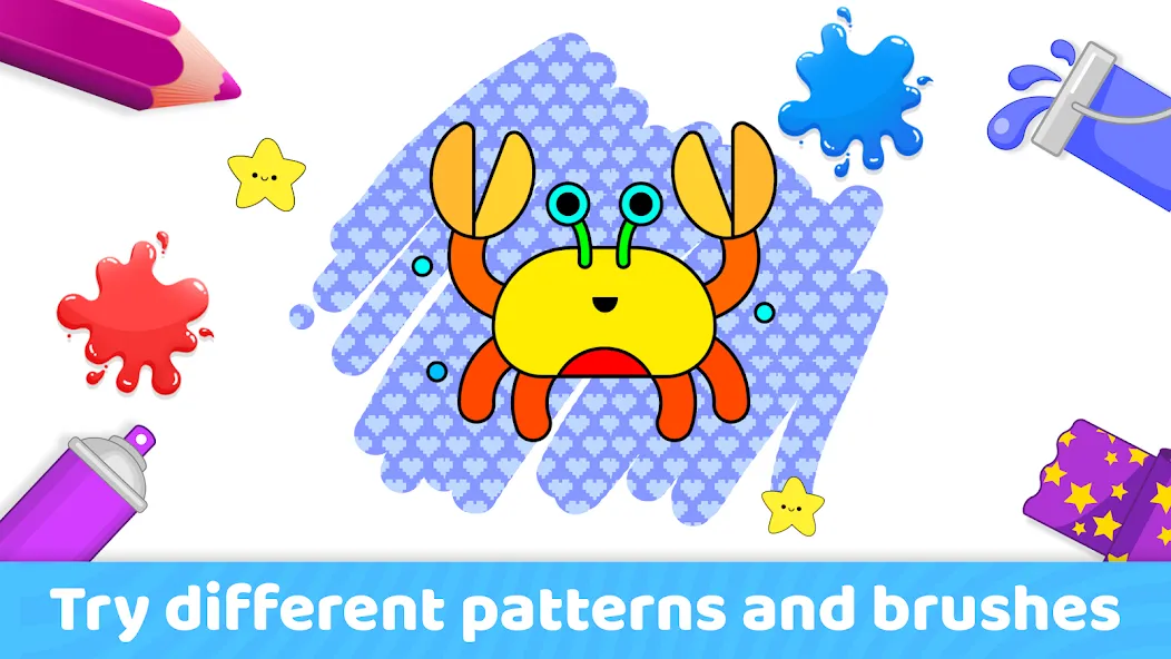 Toddler Coloring Book For Kids взлом на Андроид — Все раскраски разблокированы — скриншот 3