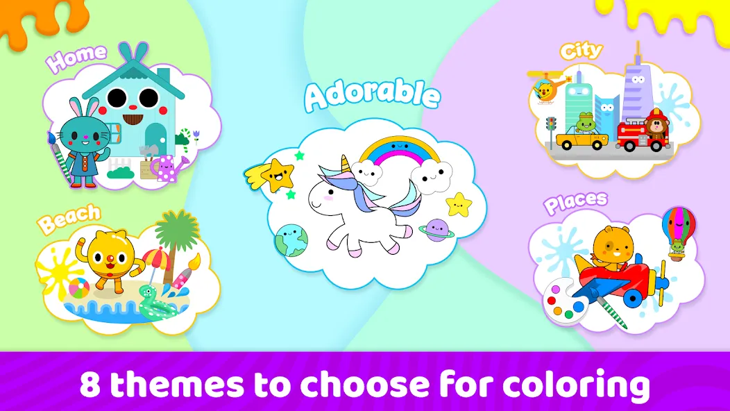 Toddler Coloring Book For Kids взлом на Андроид — Все раскраски разблокированы — скриншот 5