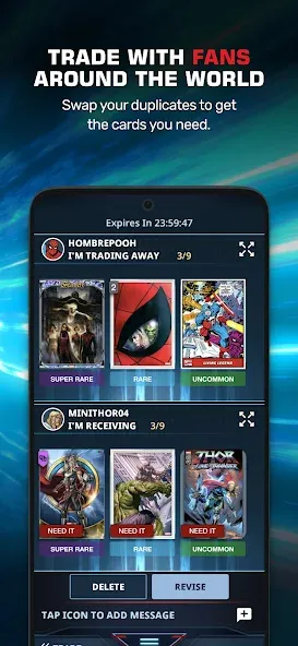 Скачать Marvel Collect! by Topps® Mod APK — Неограниченные монеты и редкие карты — скриншот 3