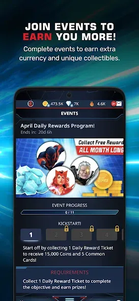 Скачать Marvel Collect! by Topps® Mod APK — Неограниченные монеты и редкие карты — скриншот 5
